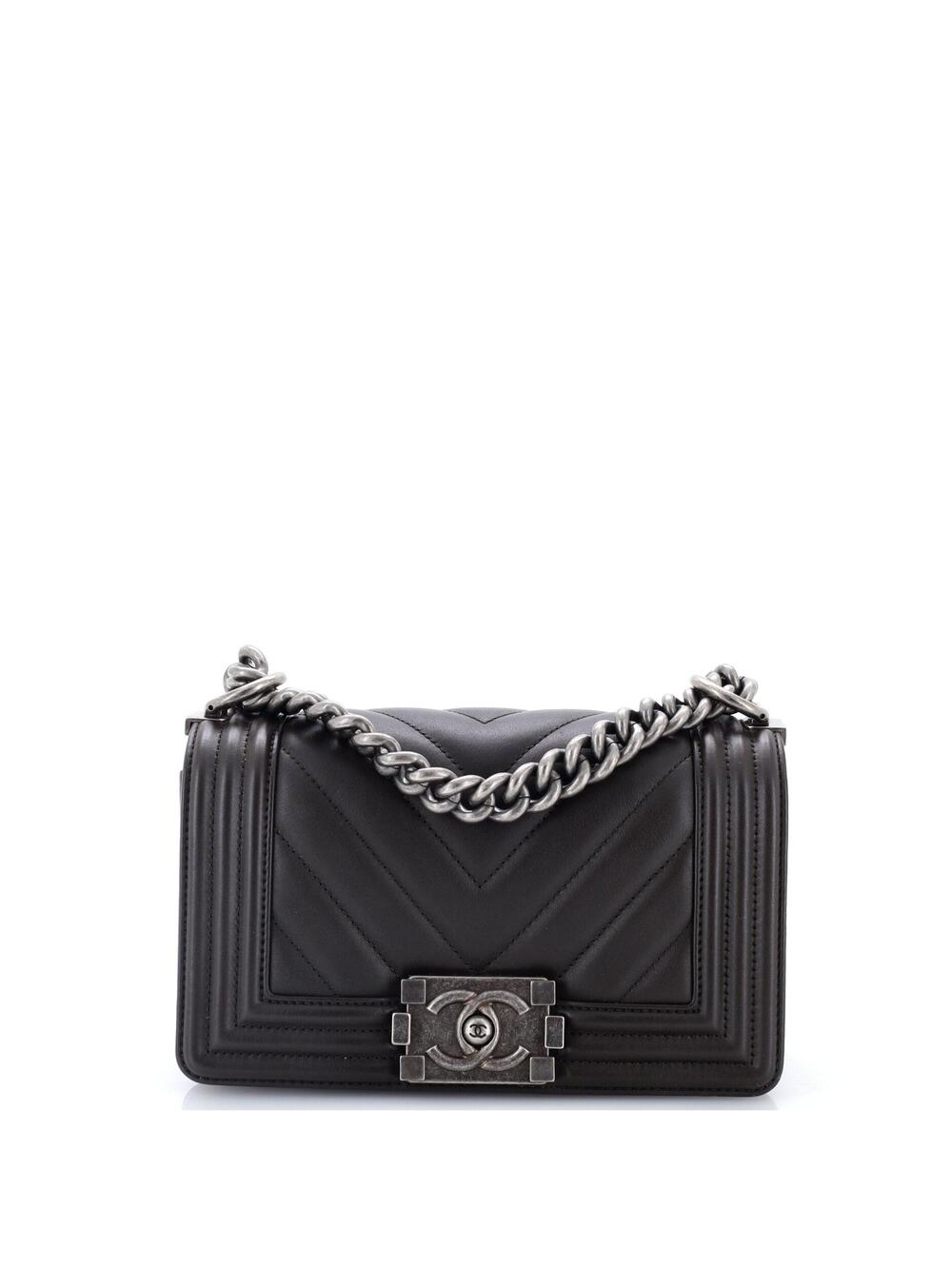 Chanel Boy Flap Bag Chevron Lambskin #343087C45B